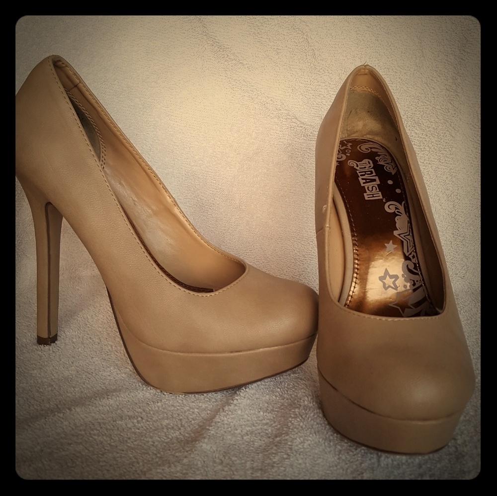 Nude colored heels